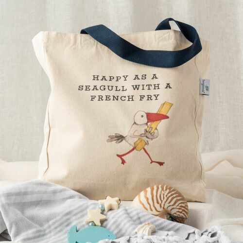 Happy as a Seagull Tote Bag