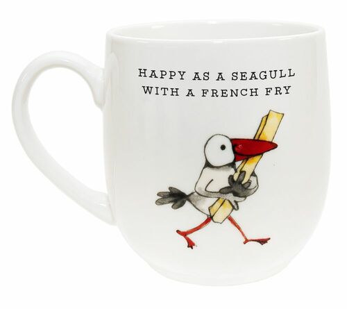 Happy as a Seagull with a French Fry Cup