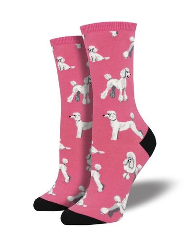 Pink Poodle Socks