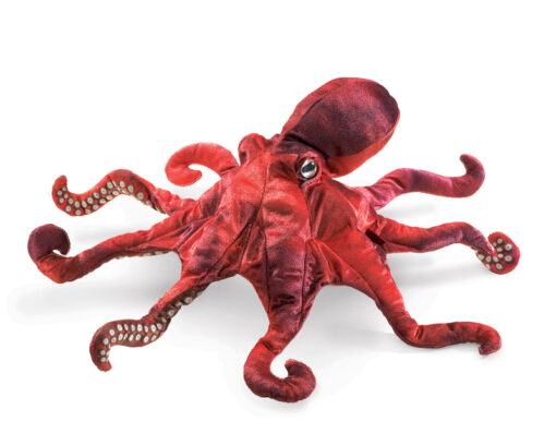 Red Octopus Puppet